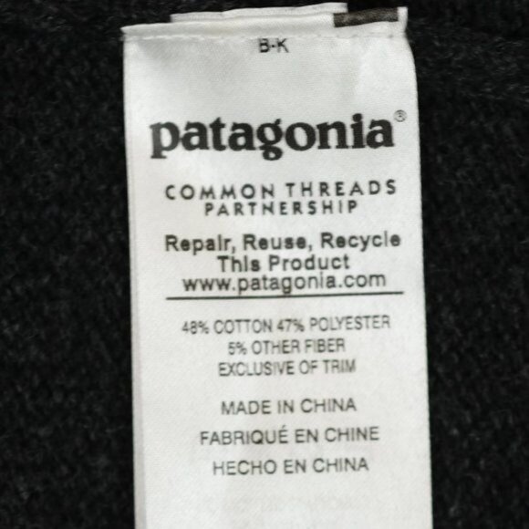 Patagonia Women's XS Gray Cotton Blend Wrap V-Neck Tunic Length Sweater - Picture 8 of 8